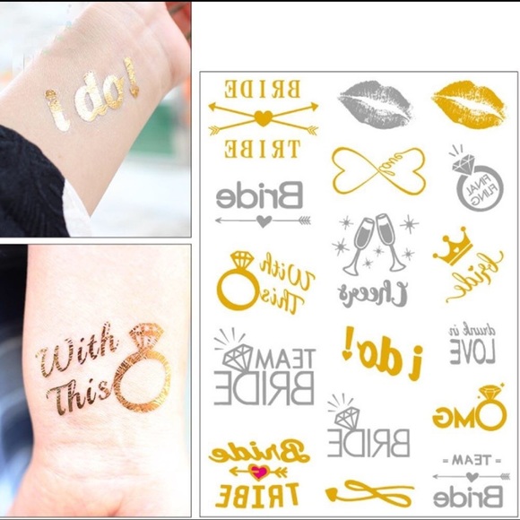 Accessories - Metallic Bridal Bachelorette Tattoos